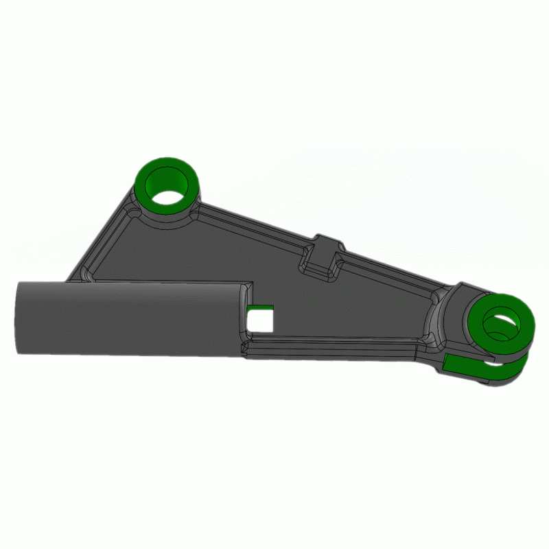 Přemodelovaný CAD model obrobku Přemodelovaný CAD model obrobku