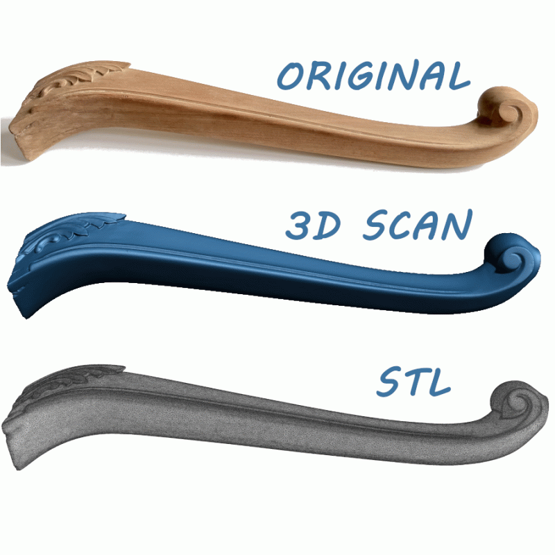 Scanning of wooden furniture components Scanning of wooden furniture components