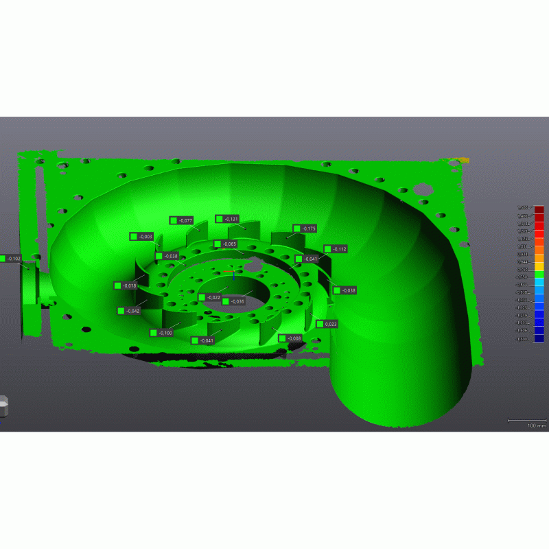 Měření odchylek vůči CAD modelu Měření odchylek vůči CAD modelu